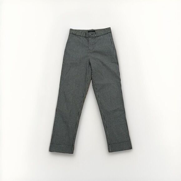 Brandy Melville Women's Pants Black Plaid Gingham Elastic Waist 13” & 26” Inseam - Picture 1 of 9
